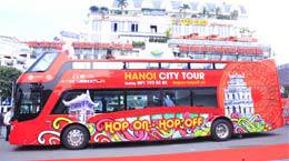 First double-decker bus opens for tourists in Hanoi