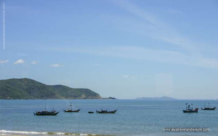 Nha Trang bay on a clear sunny day