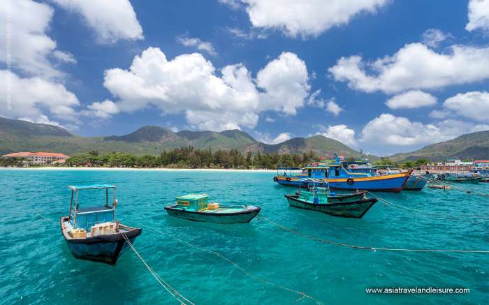 Fishing boat in Con Dao sea