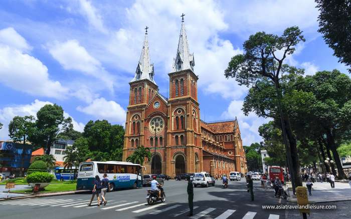 Saigon Notre-Dame Basilica on Cong Xa Paris Street