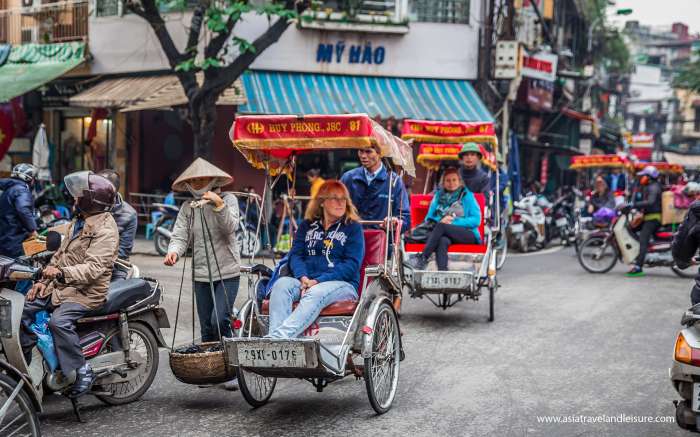 Cyclo ride around Hanoi Old Quarter