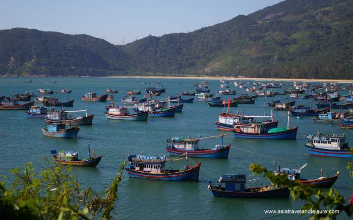 Fishing boats at Vung Ro Bay