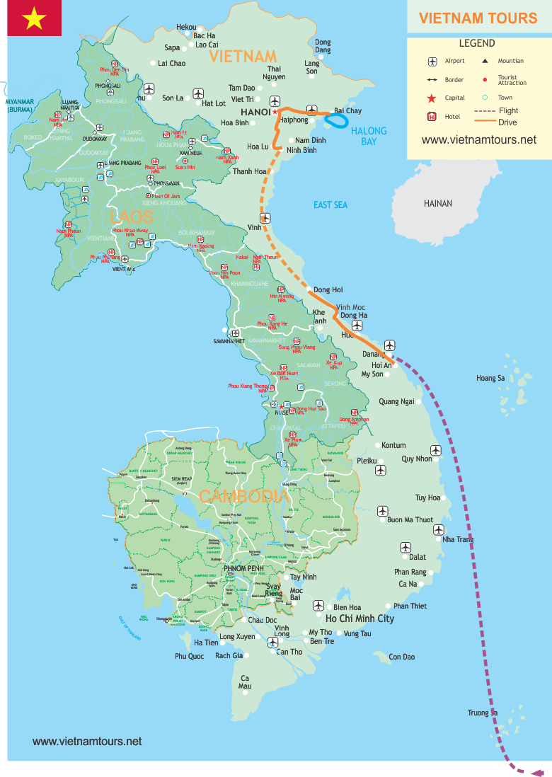 From Ancient Capitals To The Heart Of Vietnam - 11 Days map