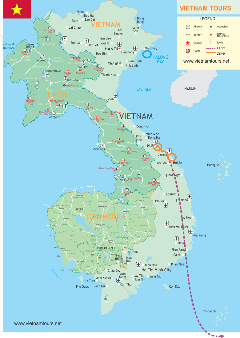 Hoian & Hue Tour - 6 Days map