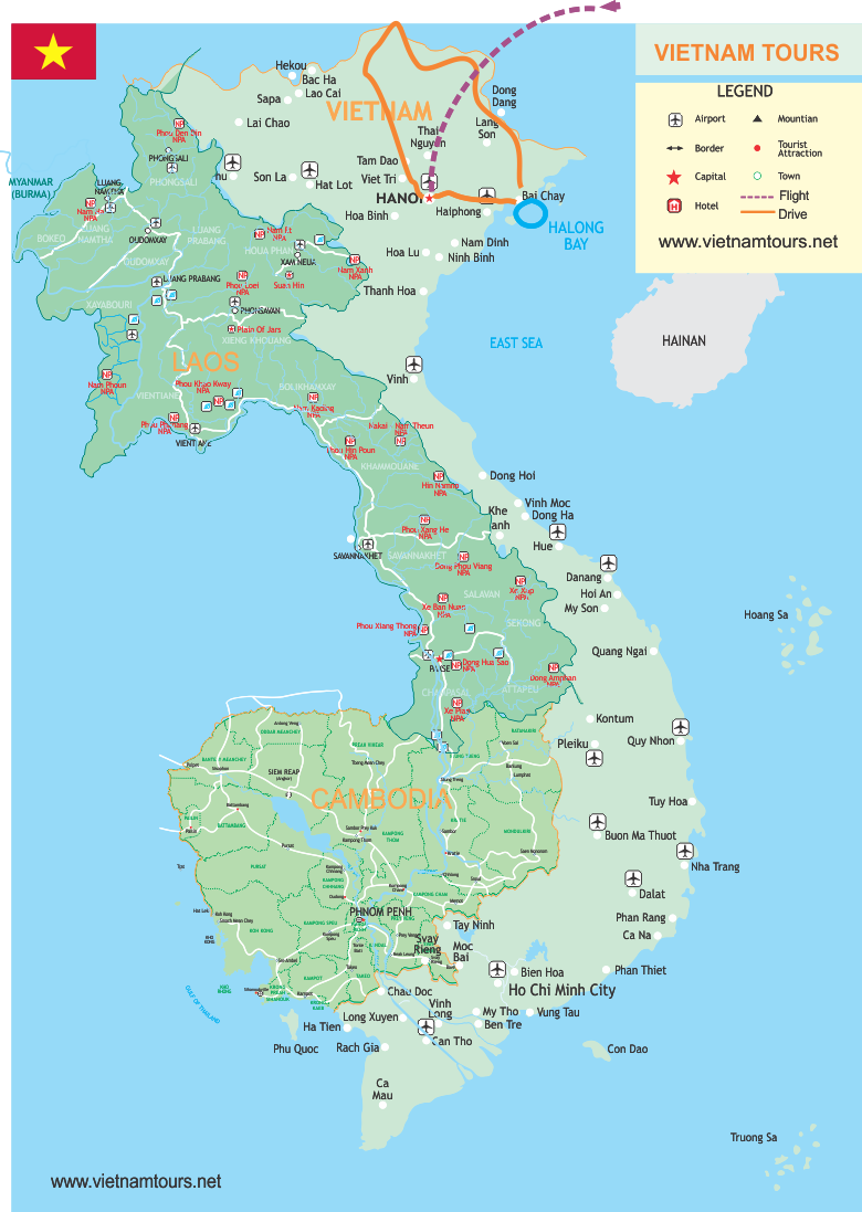 North-East Vietnam Adventure - 11 Days map