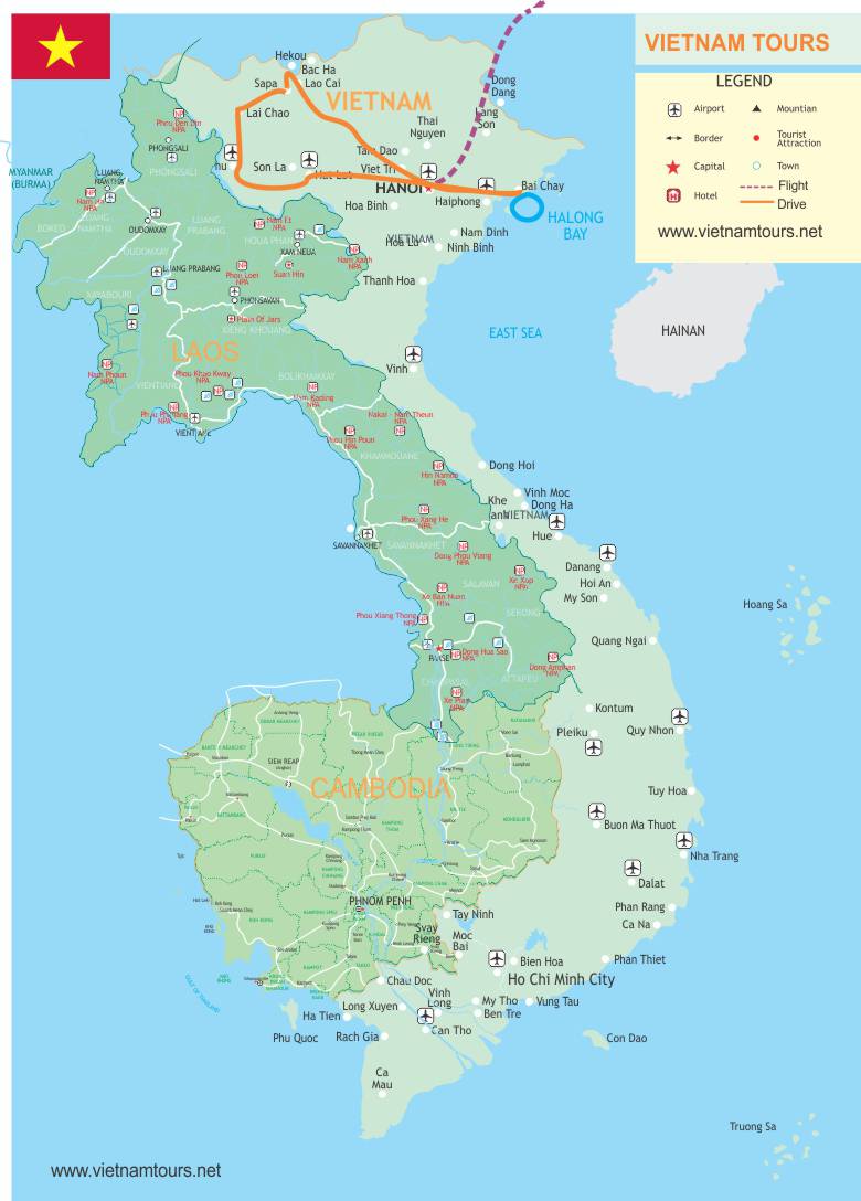 Delights Of Northern Vietnam - 10 Days map