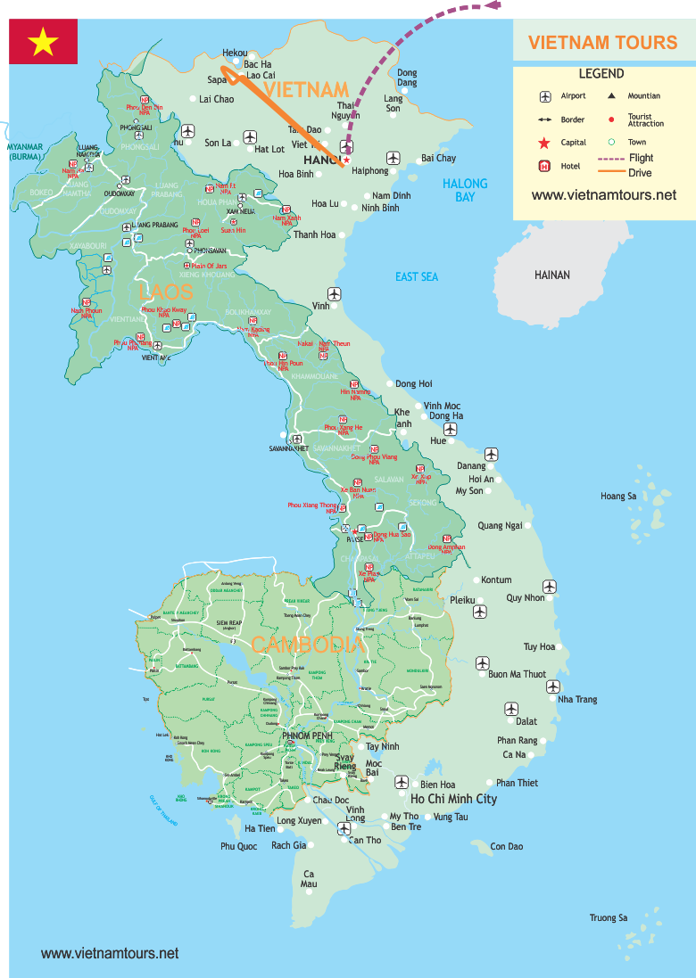 Sapa Trekking Tour - 4 Days map