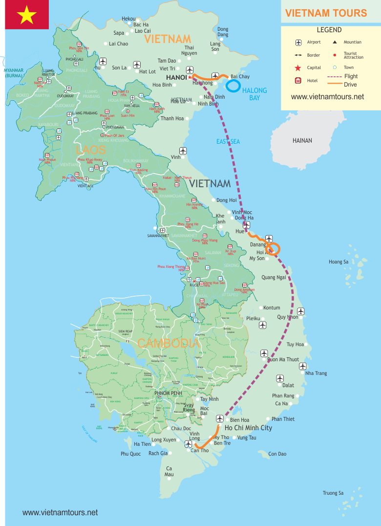 Vietnam Culinary Adventure - 13 Days map