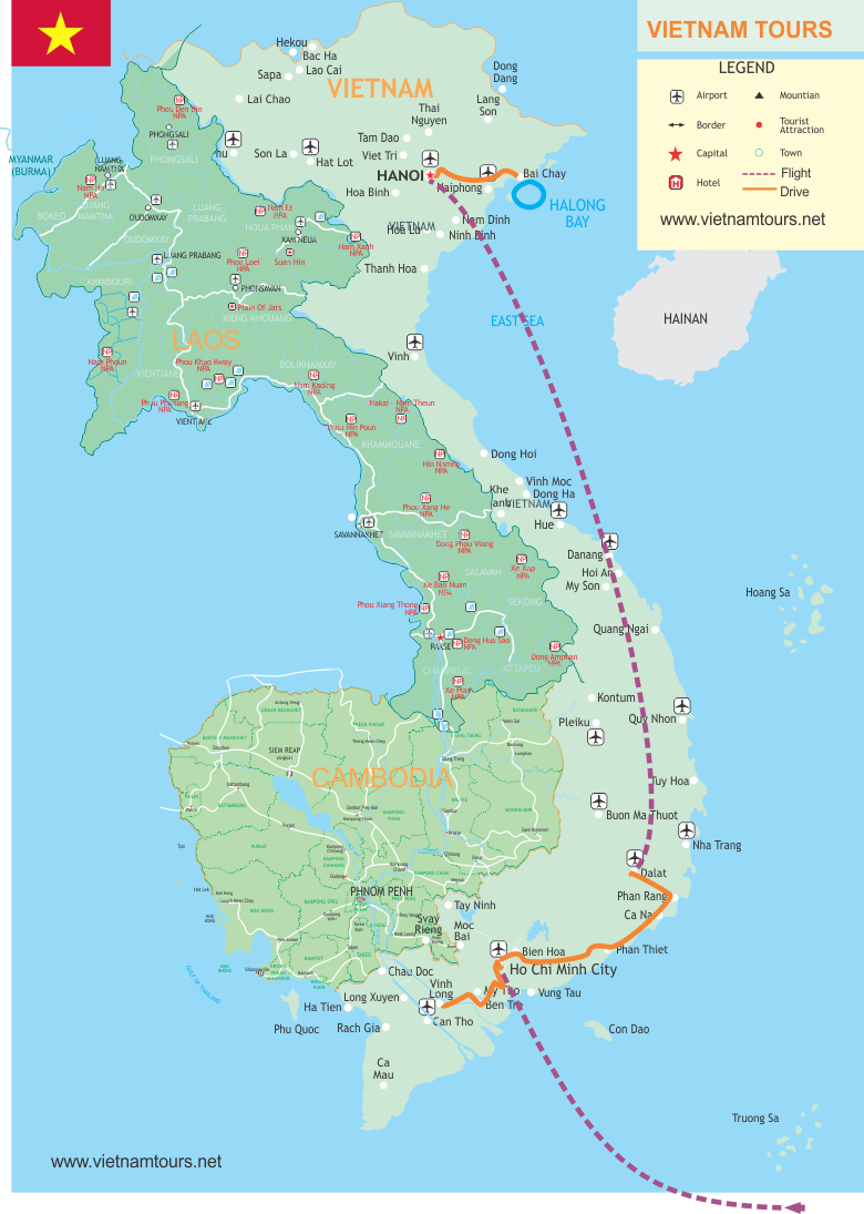 Vietnam Holiday 11 Days: Explore Saigon, Mui Ne, Dalat & Halong Bay map