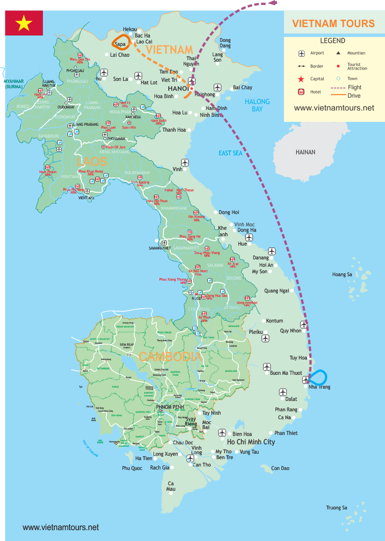 Biking - Trekking & Snorkeling - 9 Days map