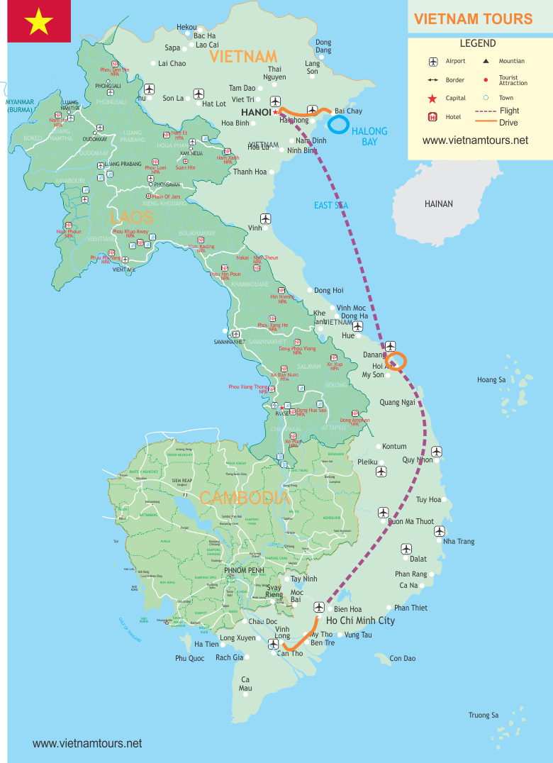 Flavors of Vietnam: A 10 Days Culinary Tour map