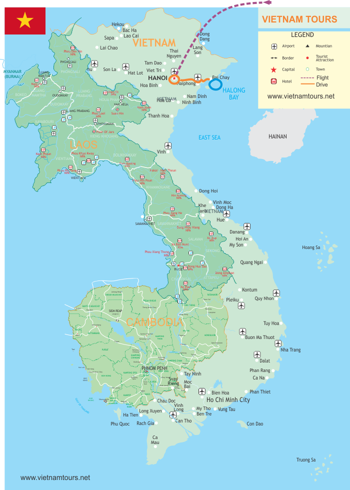 Halong Bay Vietnam Map 