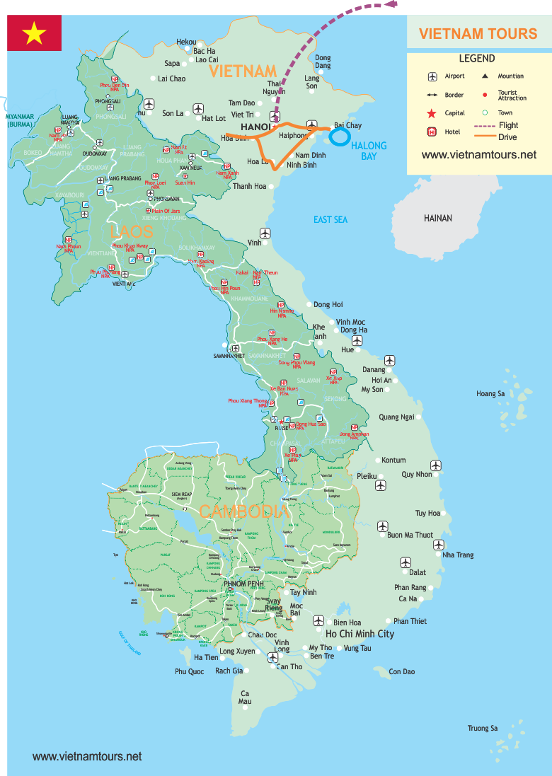 Best Of Hanoi - Halong Bay - Sapa - 6 Days map