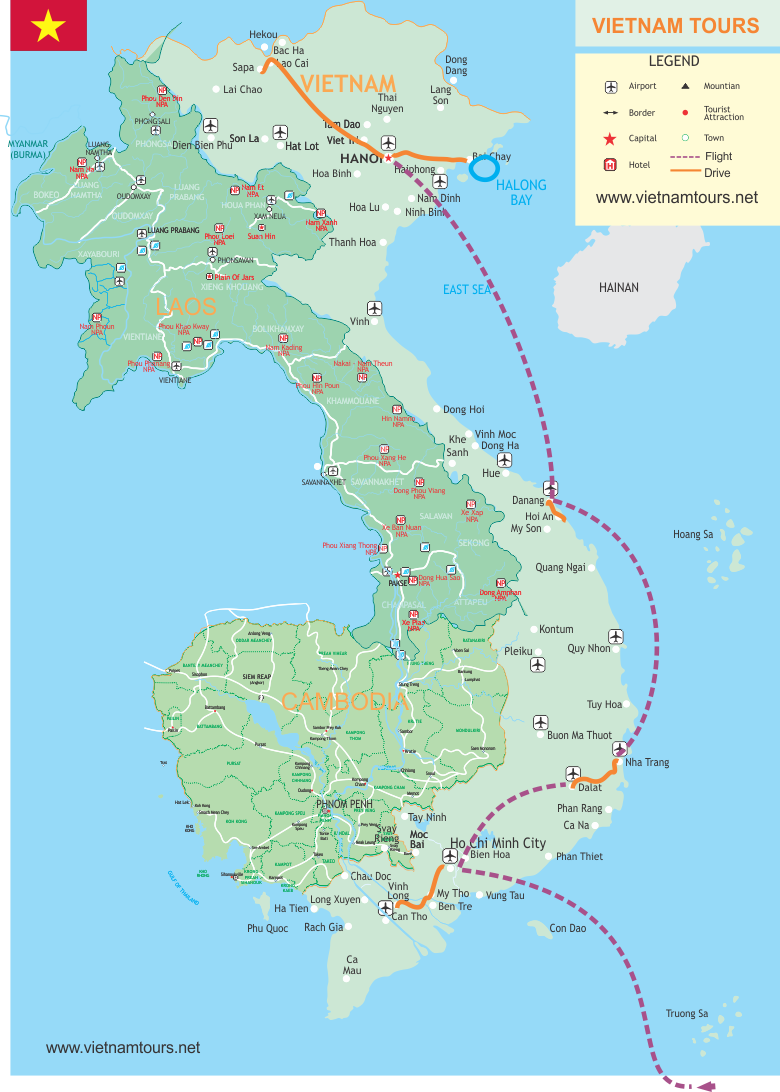 Vietnam Ultimate Honeymoon Package: 16-Day Romantic Journey map