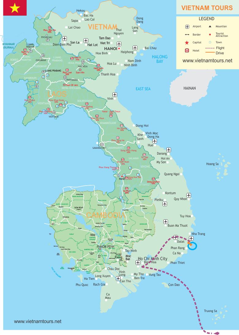 Escape to Vinh Hy Bay map