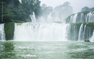 Ban Gioc-Detian waterfalls during the rainy season
