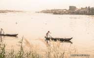 Daily life on Chau Doc river