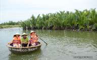  Interesting bamboo basket boat experience at cononut palm village