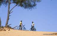 Biking on sand dunes of Mui Ne