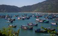 Fishing boats at Vung Ro Bay