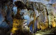 Scenic Stalactites And Stalagmites inside Paradise Cave