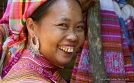 Innocent smile of an ethnic woman